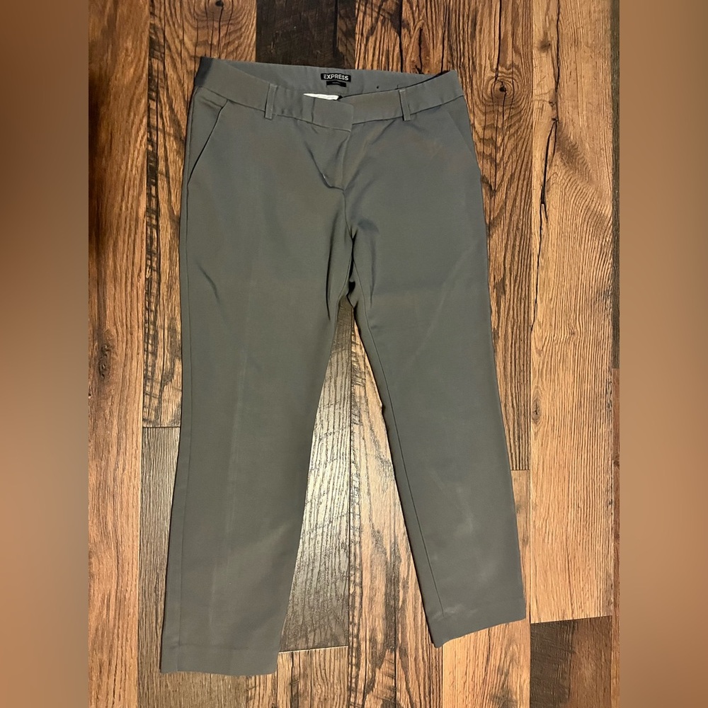 Express Women's Gray Columnist Ankle Pant